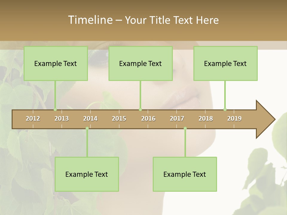 Leaves Skin Treatment PowerPoint Template