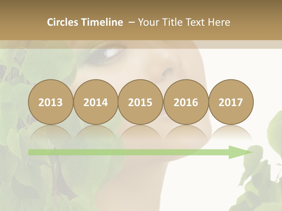 Leaves Skin Treatment PowerPoint Template