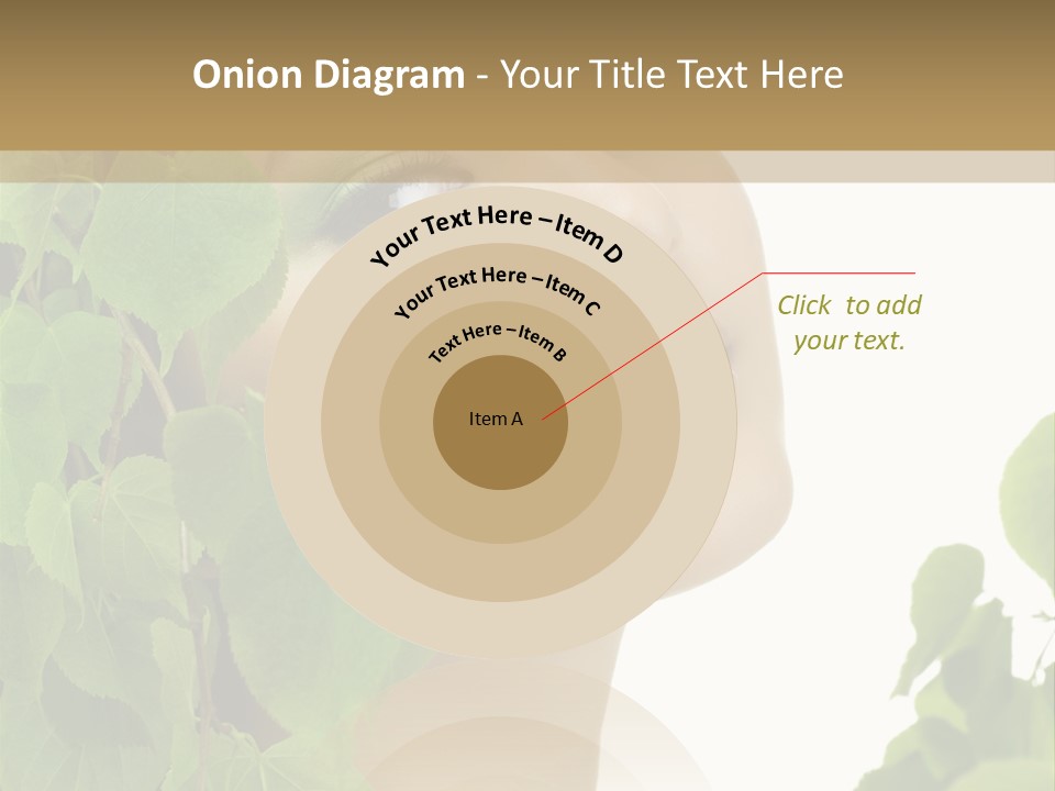 Leaves Skin Treatment PowerPoint Template