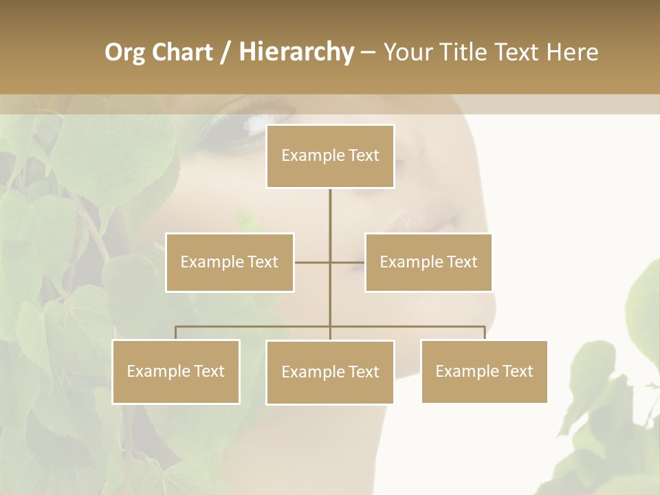 Leaves Skin Treatment PowerPoint Template