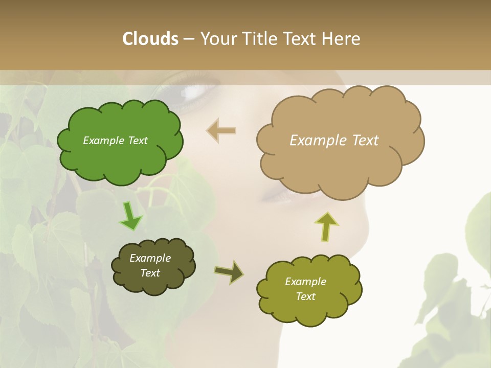 Leaves Skin Treatment PowerPoint Template