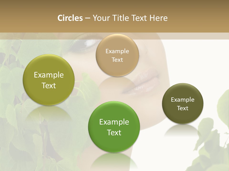 Leaves Skin Treatment PowerPoint Template