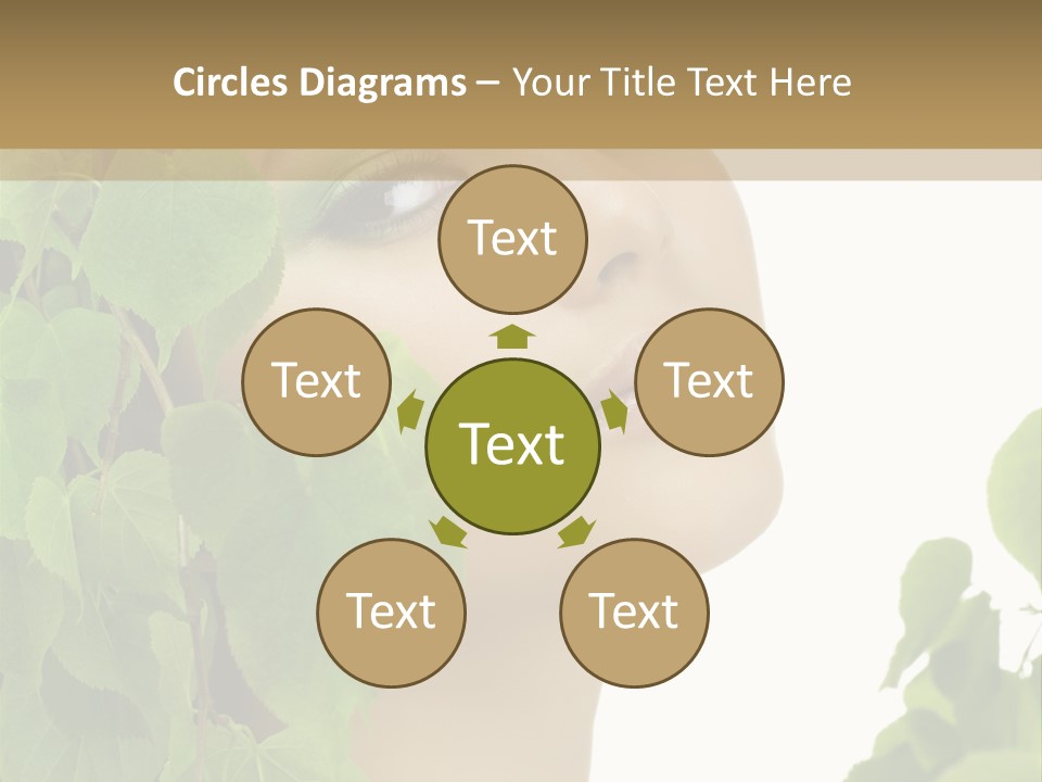 Leaves Skin Treatment PowerPoint Template