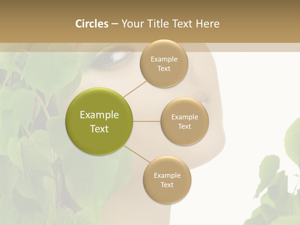 Leaves Skin Treatment PowerPoint Template