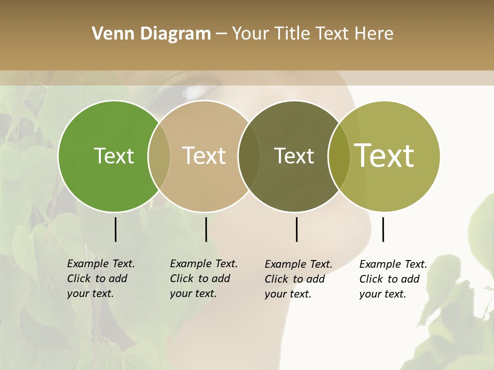 Leaves Skin Treatment PowerPoint Template
