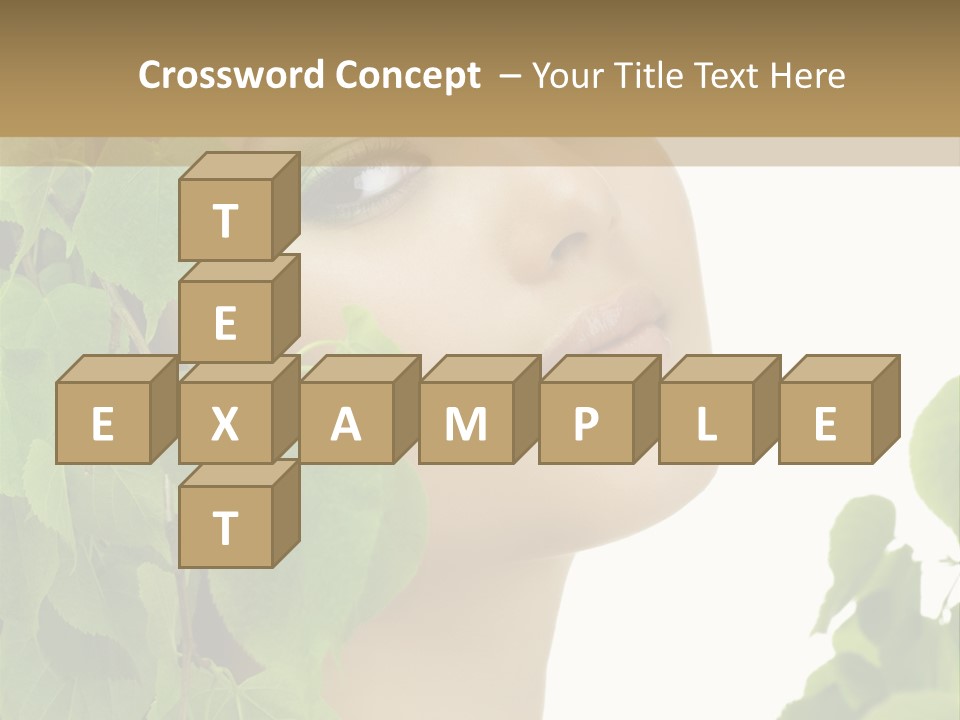 Leaves Skin Treatment PowerPoint Template