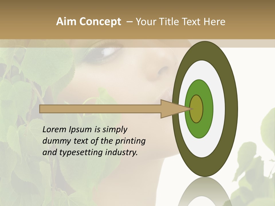 Leaves Skin Treatment PowerPoint Template