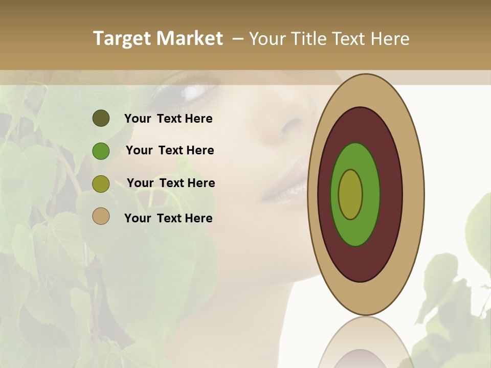 Leaves Skin Treatment PowerPoint Template