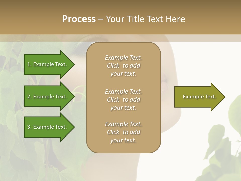 Leaves Skin Treatment PowerPoint Template