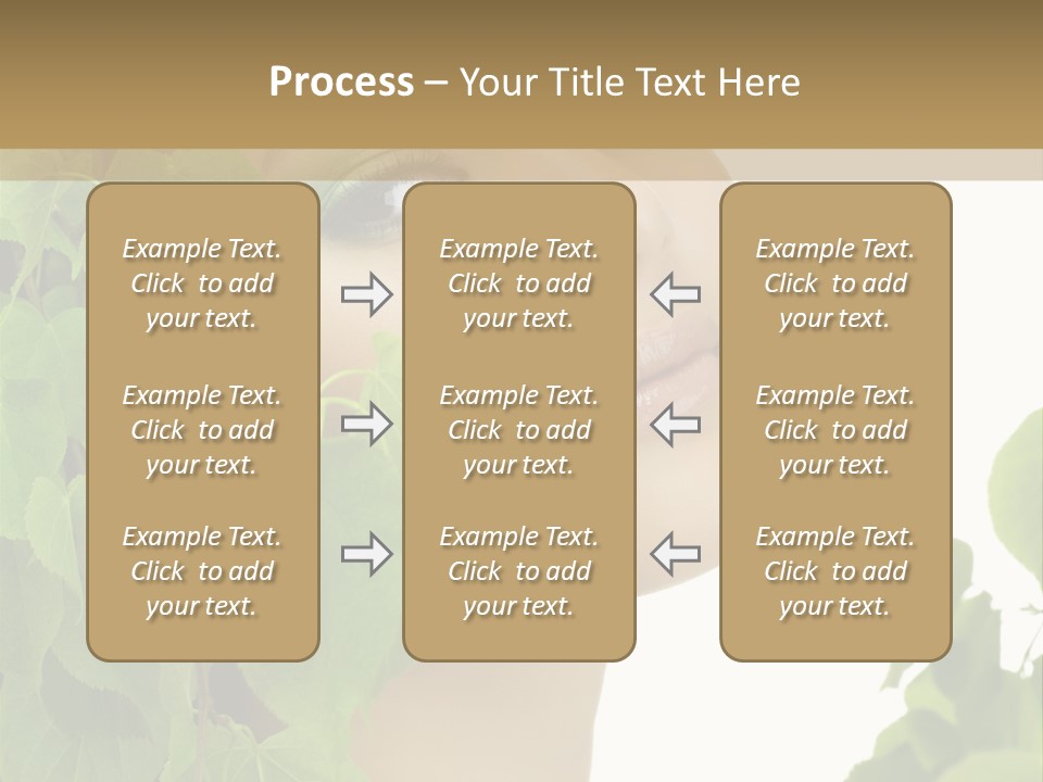 Leaves Skin Treatment PowerPoint Template