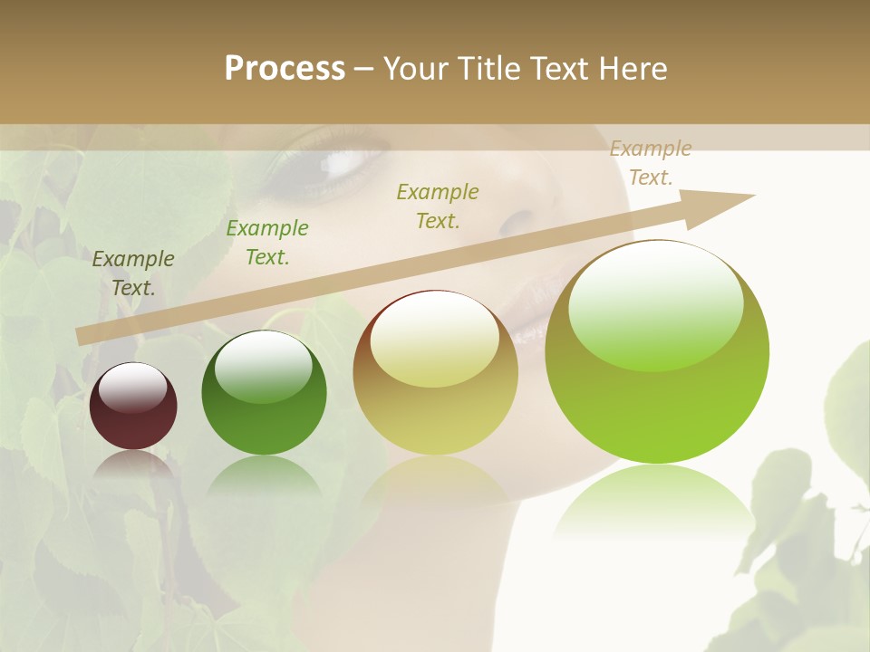 Leaves Skin Treatment PowerPoint Template