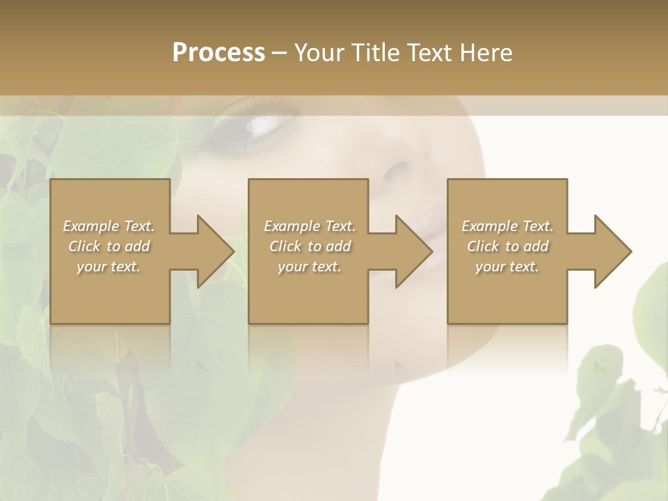 Leaves Skin Treatment PowerPoint Template