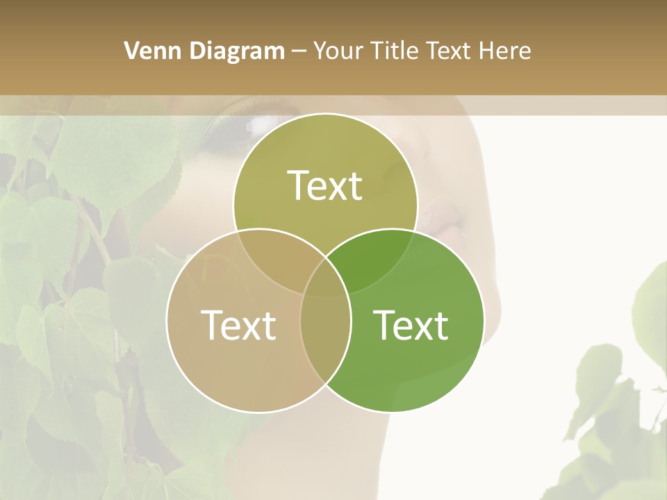 Leaves Skin Treatment PowerPoint Template