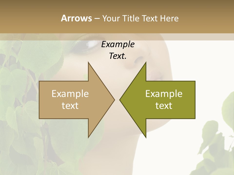Leaves Skin Treatment PowerPoint Template