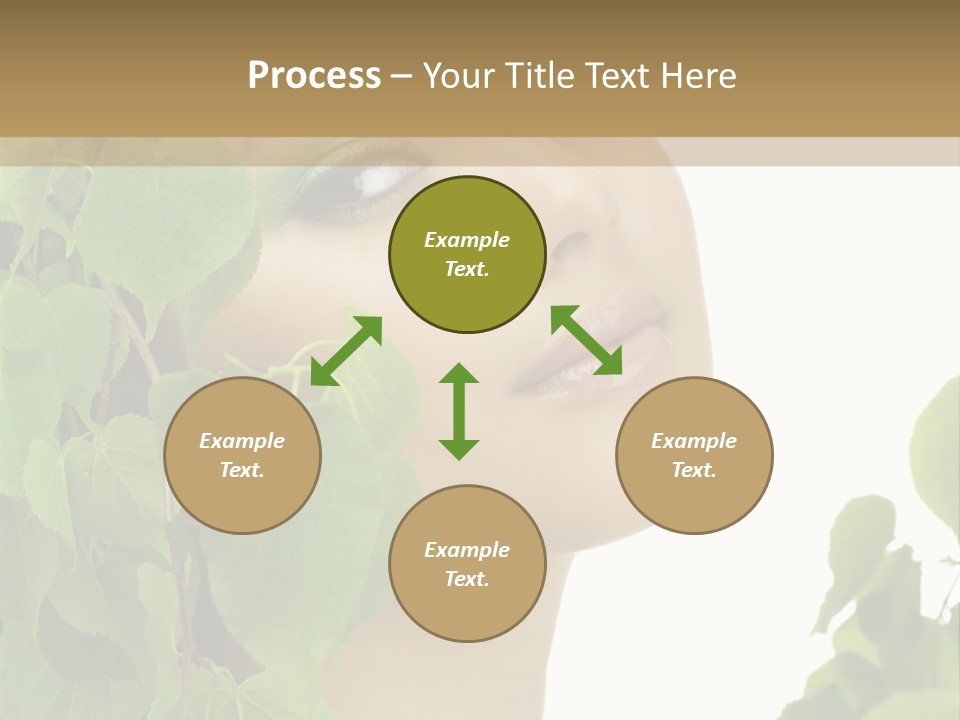 Leaves Skin Treatment PowerPoint Template