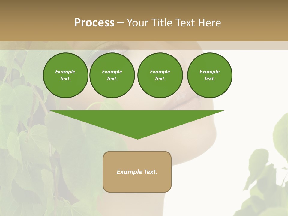 Leaves Skin Treatment PowerPoint Template