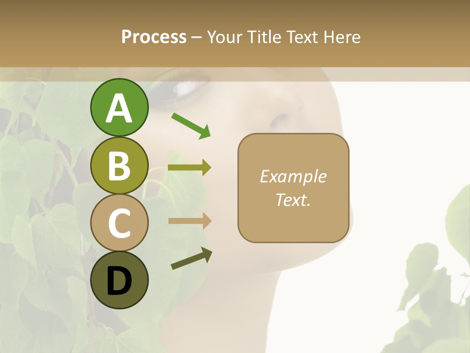 Leaves Skin Treatment PowerPoint Template