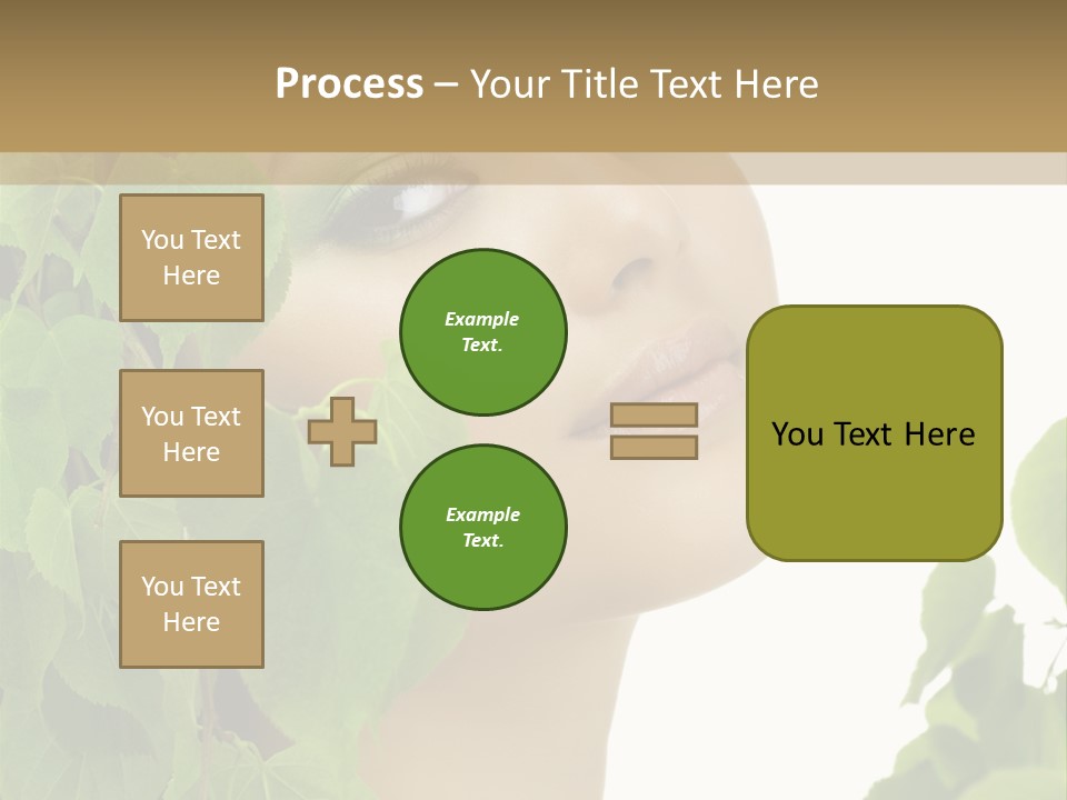 Leaves Skin Treatment PowerPoint Template