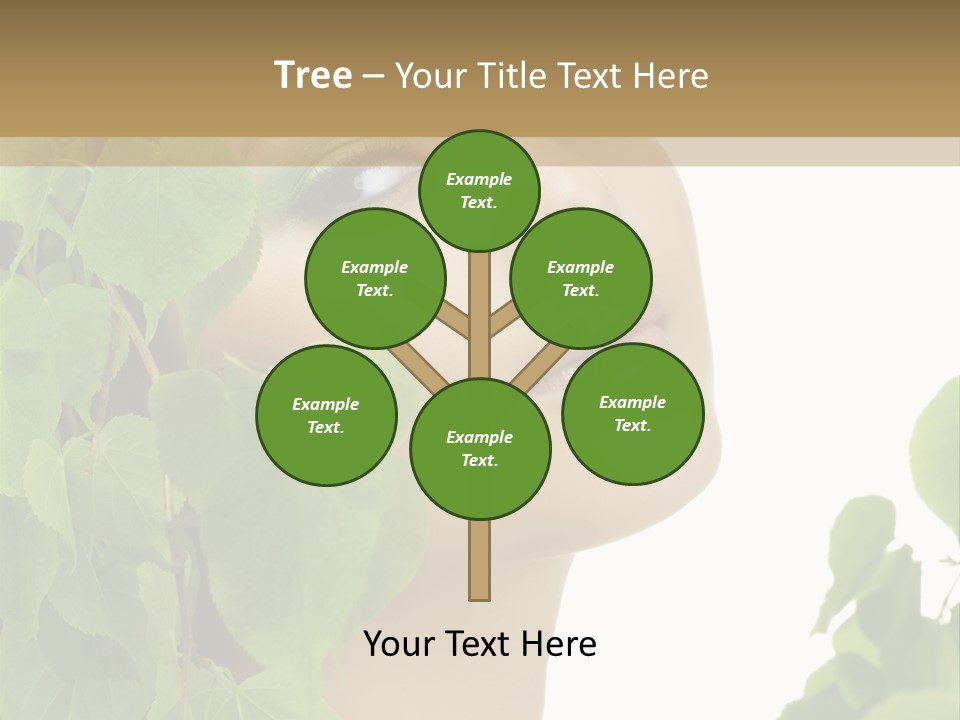 Leaves Skin Treatment PowerPoint Template