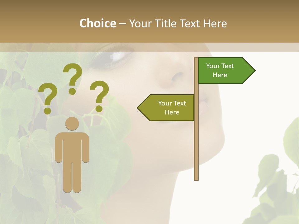 Leaves Skin Treatment PowerPoint Template