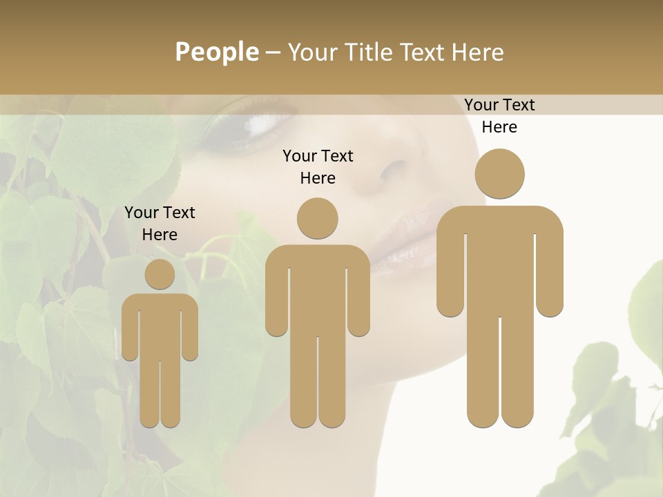 Leaves Skin Treatment PowerPoint Template