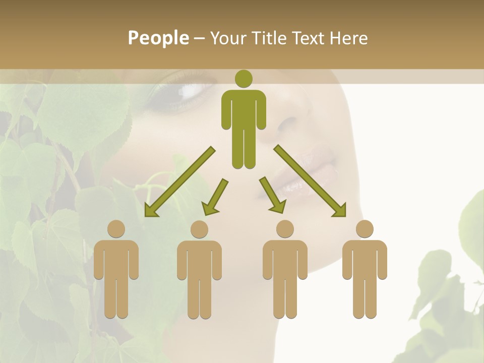 Leaves Skin Treatment PowerPoint Template