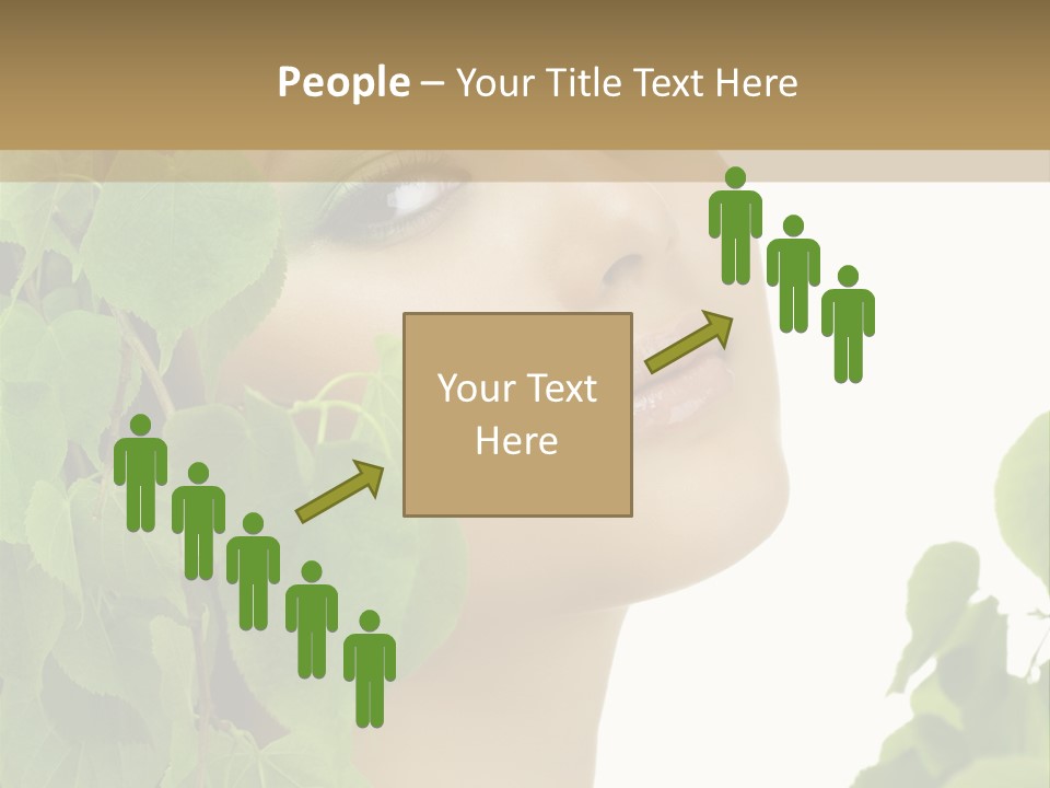 Leaves Skin Treatment PowerPoint Template