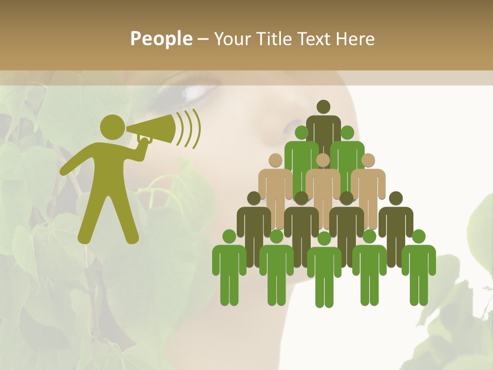 Leaves Skin Treatment PowerPoint Template