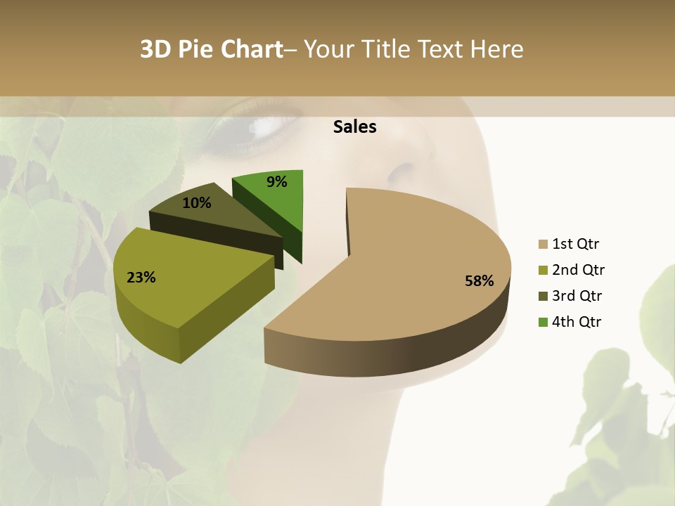 Leaves Skin Treatment PowerPoint Template