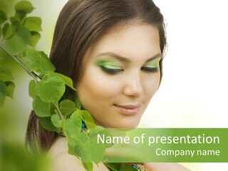 Clean Youth Face PowerPoint Template