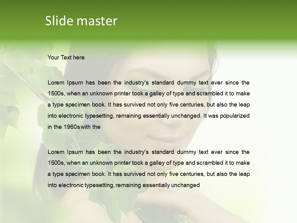 Clean Youth Face PowerPoint Template