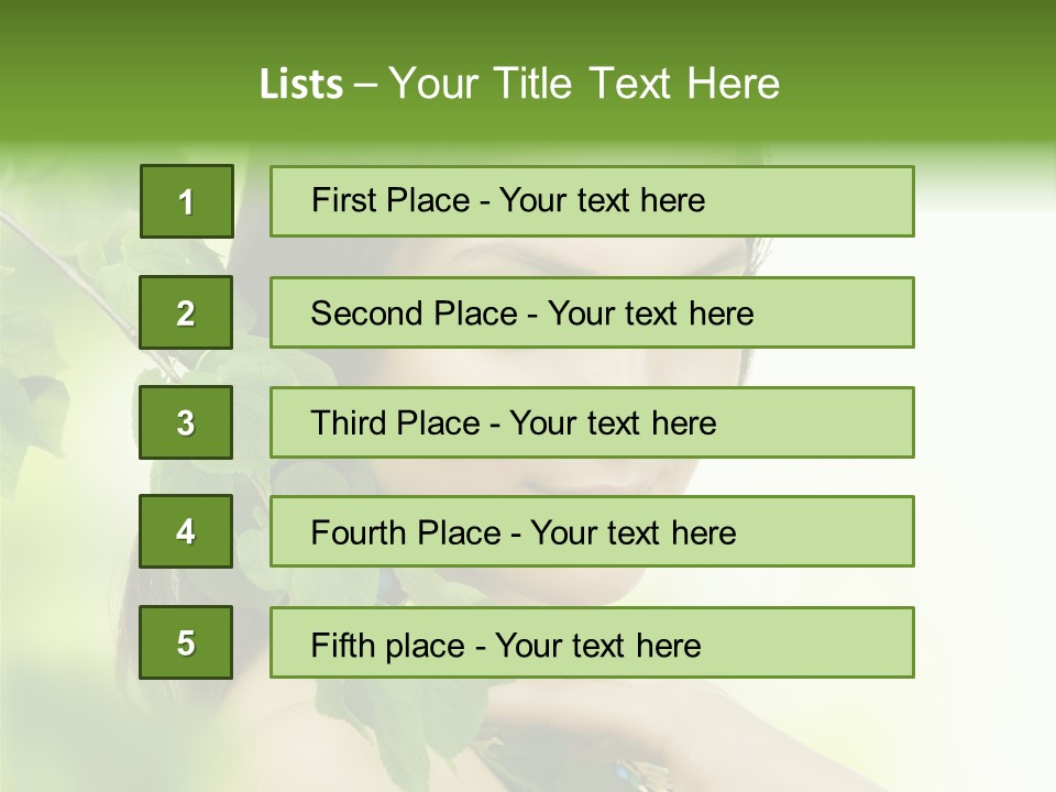 Clean Youth Face PowerPoint Template