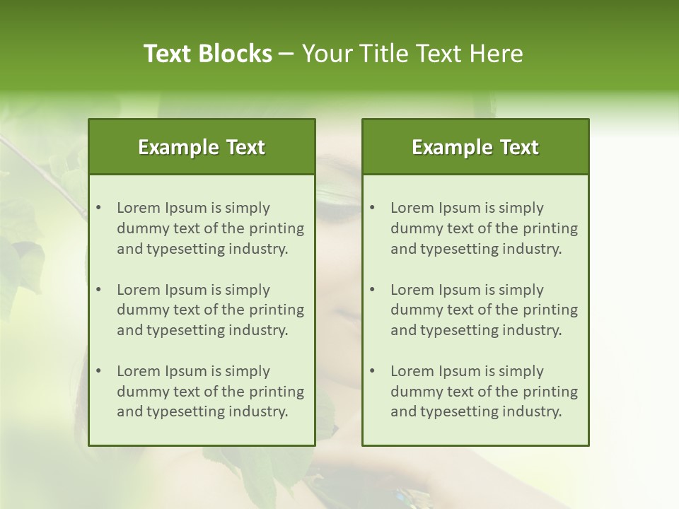 Clean Youth Face PowerPoint Template