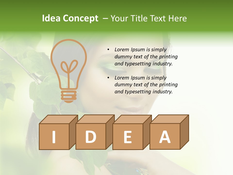 Clean Youth Face PowerPoint Template