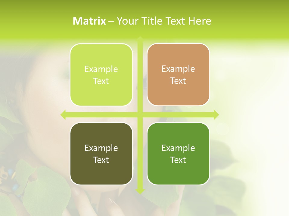 Design Female Treatment PowerPoint Template