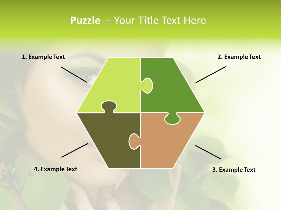 Design Female Treatment PowerPoint Template