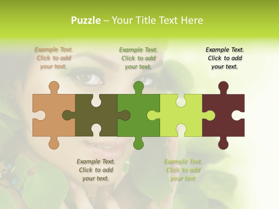 Design Female Treatment PowerPoint Template