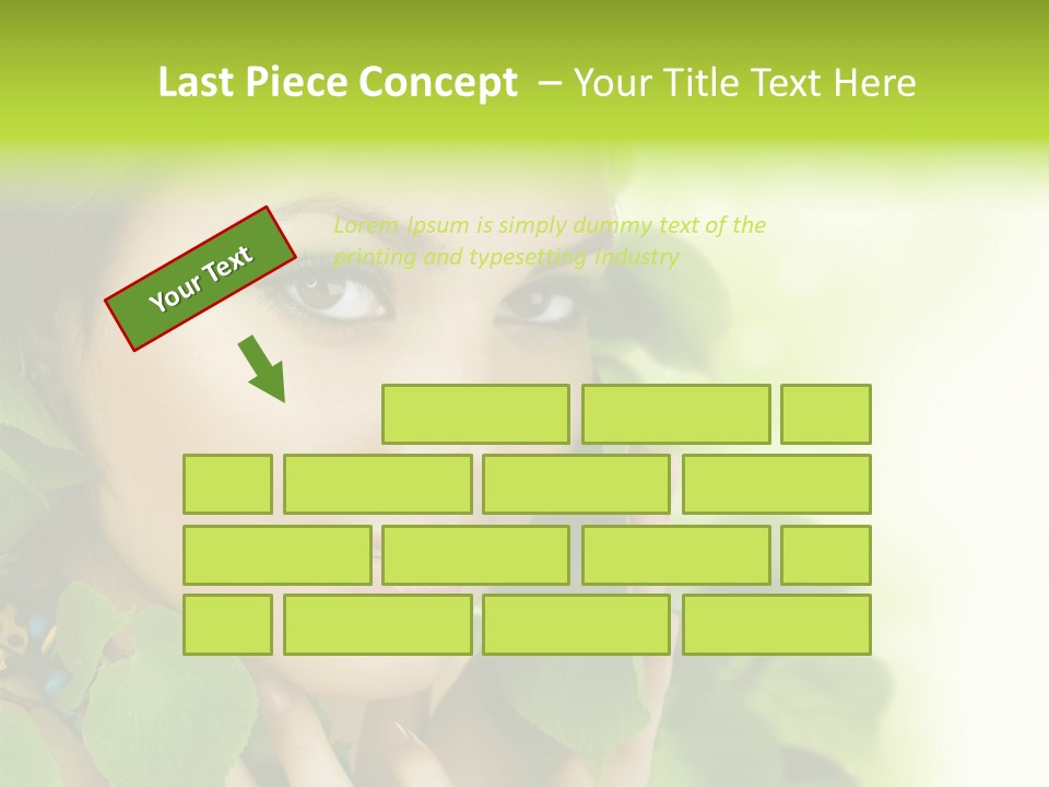 Design Female Treatment PowerPoint Template