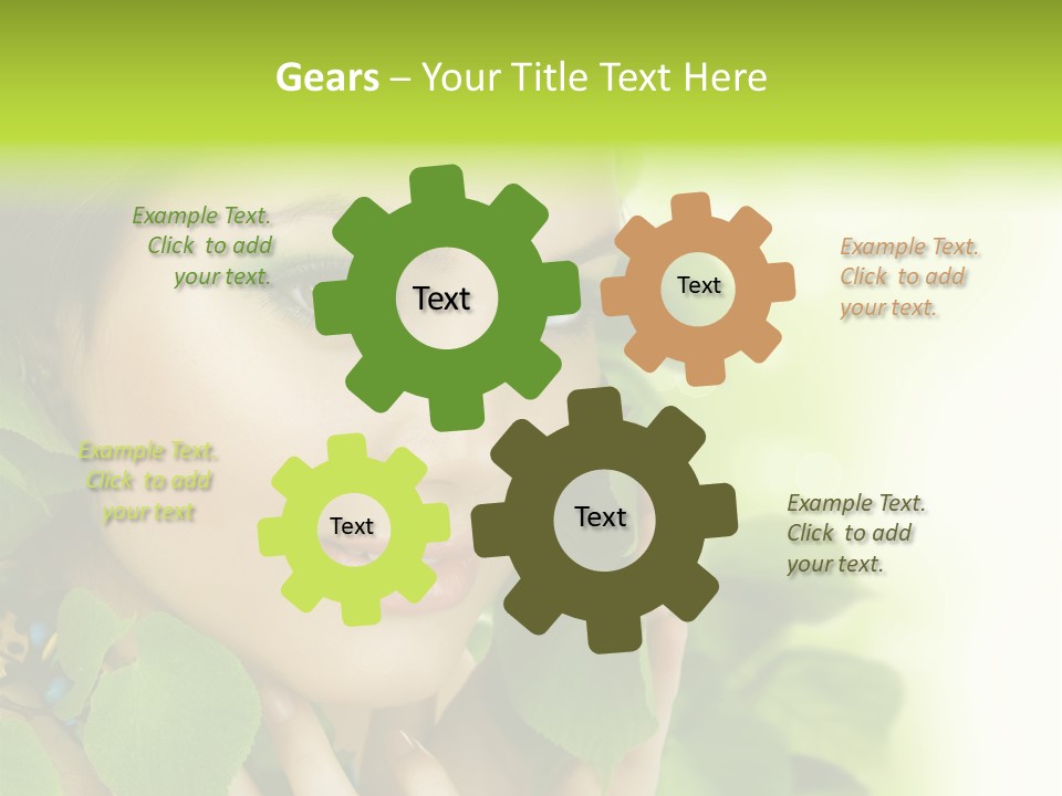 Design Female Treatment PowerPoint Template