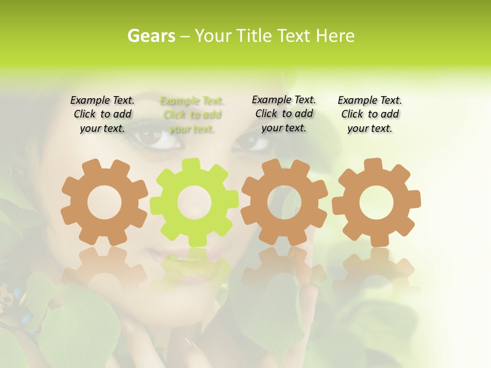 Design Female Treatment PowerPoint Template