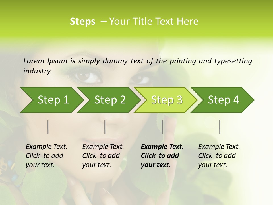 Design Female Treatment PowerPoint Template