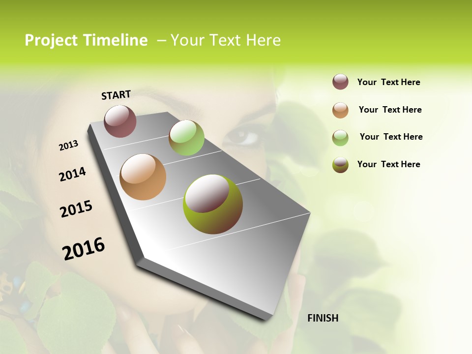 Design Female Treatment PowerPoint Template
