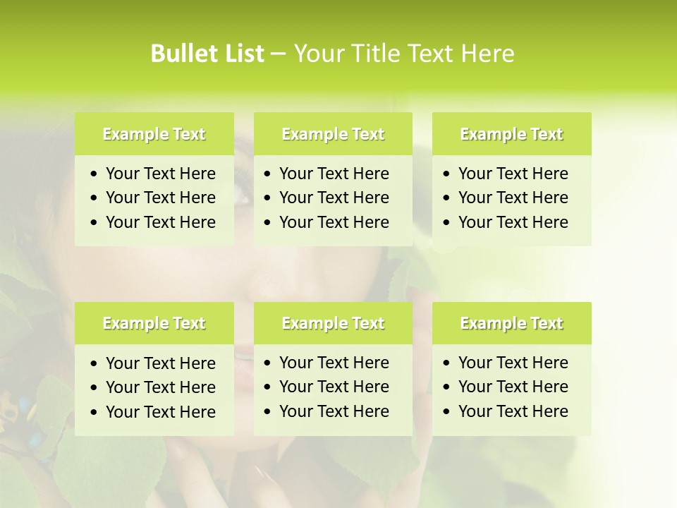 Design Female Treatment PowerPoint Template