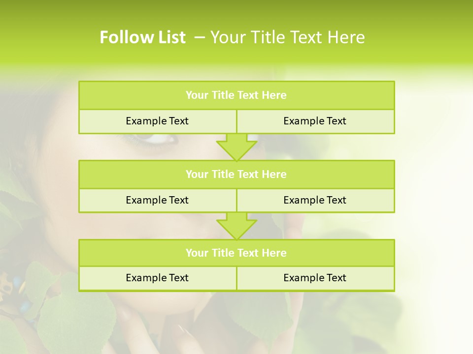 Design Female Treatment PowerPoint Template