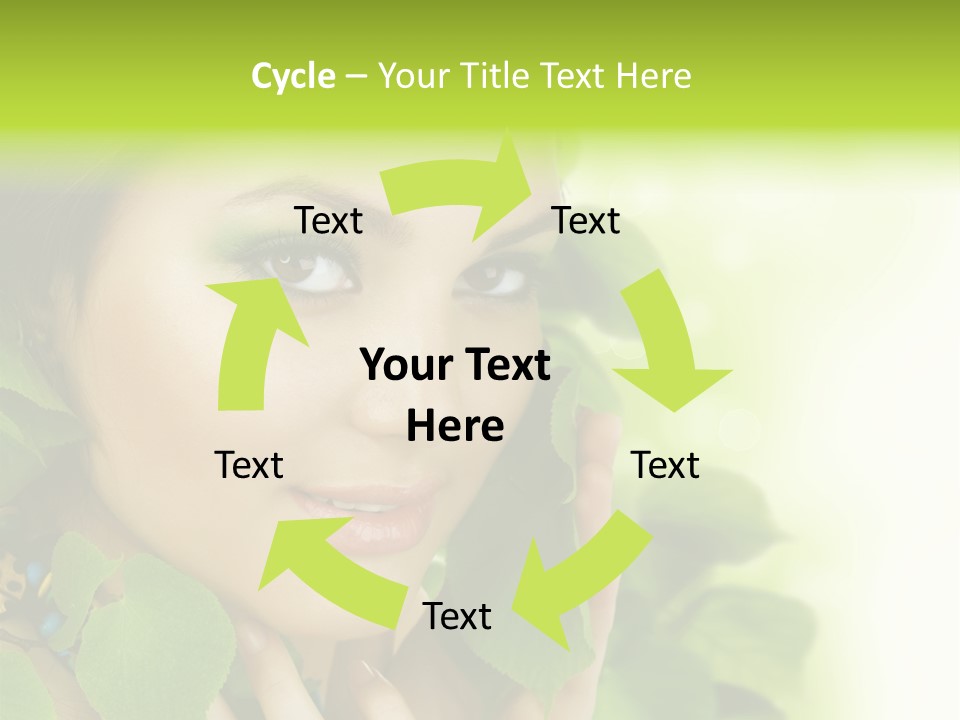 Design Female Treatment PowerPoint Template