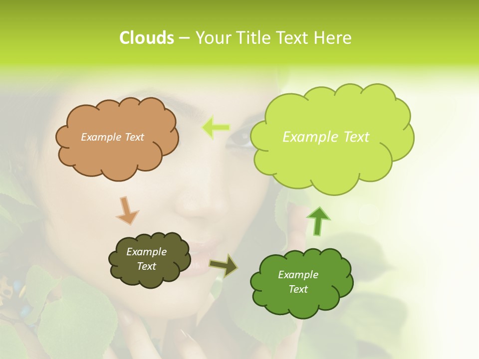 Design Female Treatment PowerPoint Template