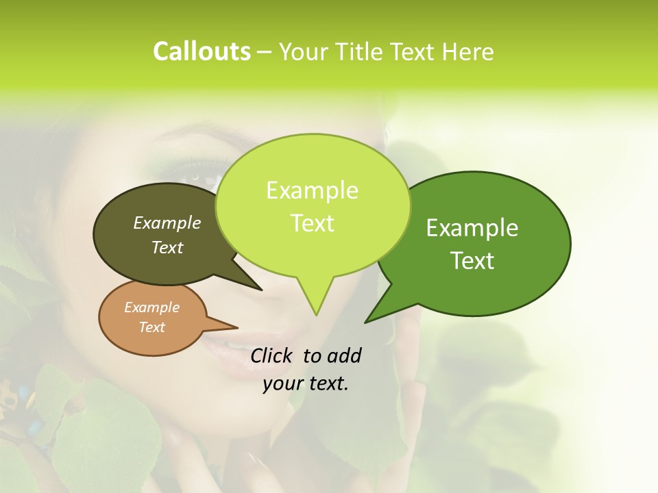Design Female Treatment PowerPoint Template