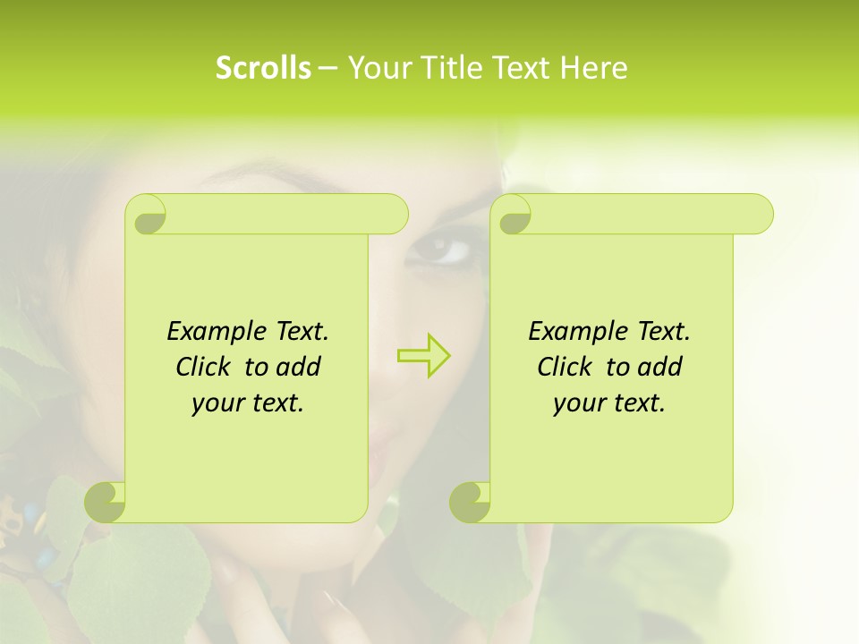 Design Female Treatment PowerPoint Template