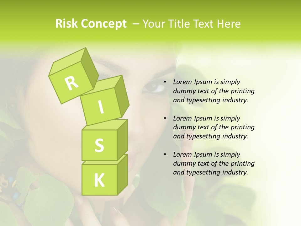 Design Female Treatment PowerPoint Template