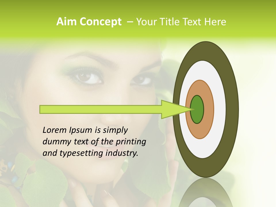 Design Female Treatment PowerPoint Template